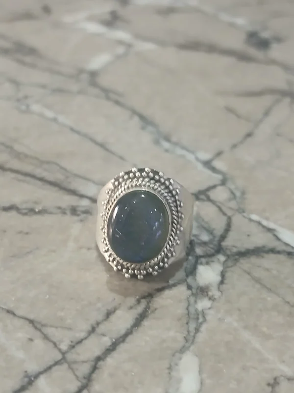 Labradorite ring 925 silver